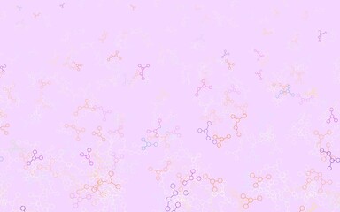 Light Blue, Yellow vector template with artificial intelligence structure.