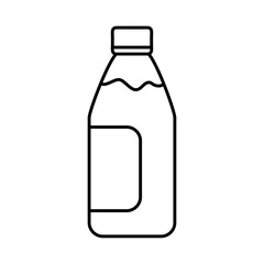 bottle beverage product line icon