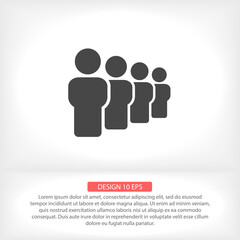 Vector people icon design 10 eps illustration