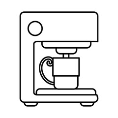 espresso machine drink fresh beverage line icon