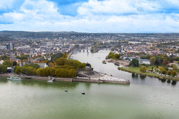 Obraz premium Panorama von Koblenz 