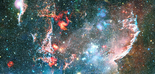 Science fiction wallpaper. Billions of galaxies in the universe. Elements of this image furnished...