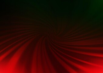 Fototapeta na wymiar Dark Green, Red vector abstract blurred background.