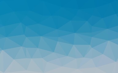 Light BLUE vector triangle mosaic cover.