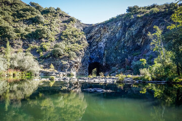 Roman tunnel of Montefurado on the river Sil