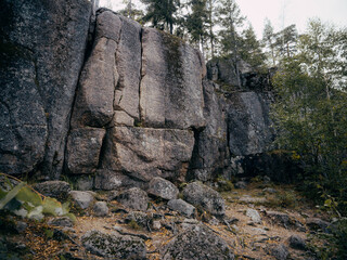 rocks in the mountains