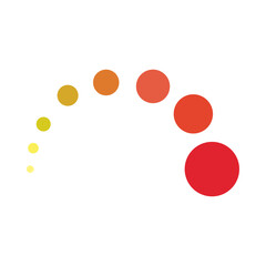 dotted curve gradient design isolated white background