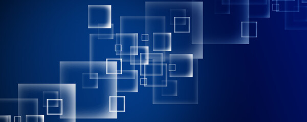 Abstract background with blue squares