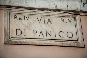 Obraz premium Sign with the name of the street 