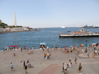 Celebration of the Day of the Russian Navy in Sevastopol.