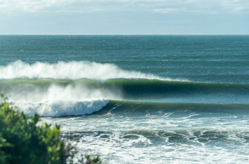 Waves rolling in on the Atlantic Ocean in New York. Photo was taken in Montauk, NY during after a Hurricane swell