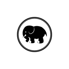 elephant logo icon vector