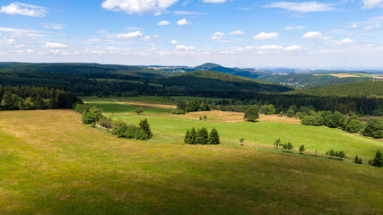 Fototapeta na wymiar Landscape near Germany Border in Czech Republic