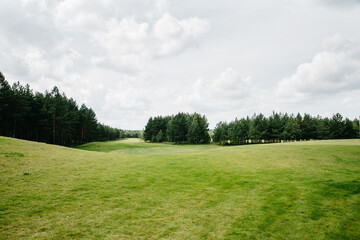 beautiful green golf course in europe