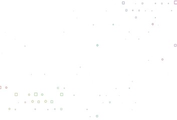 Light Multicolor, Rainbow vector layout with circle spots, cubes.
