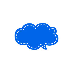 Speech bubble / speech balloon or chat bubble vector icon for apps and websites