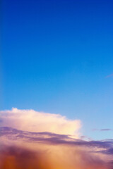 sunset in the sky