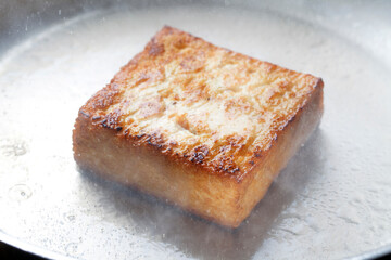 厚揚げの鉄板焼き