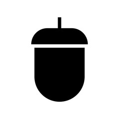 Acorn icon, logo isolated on white background