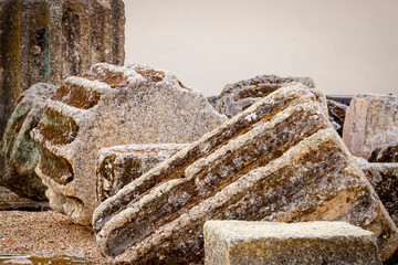 Buildings from the Roman era of the city of Merida in Spain