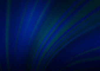 Dark BLUE vector blurred and colored background.