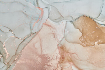 Fluid Art . Abstract colorful background, wallpaper. Mixing acrylic paints. Modern art. Marble texture. Alcohol ink colors  translucent