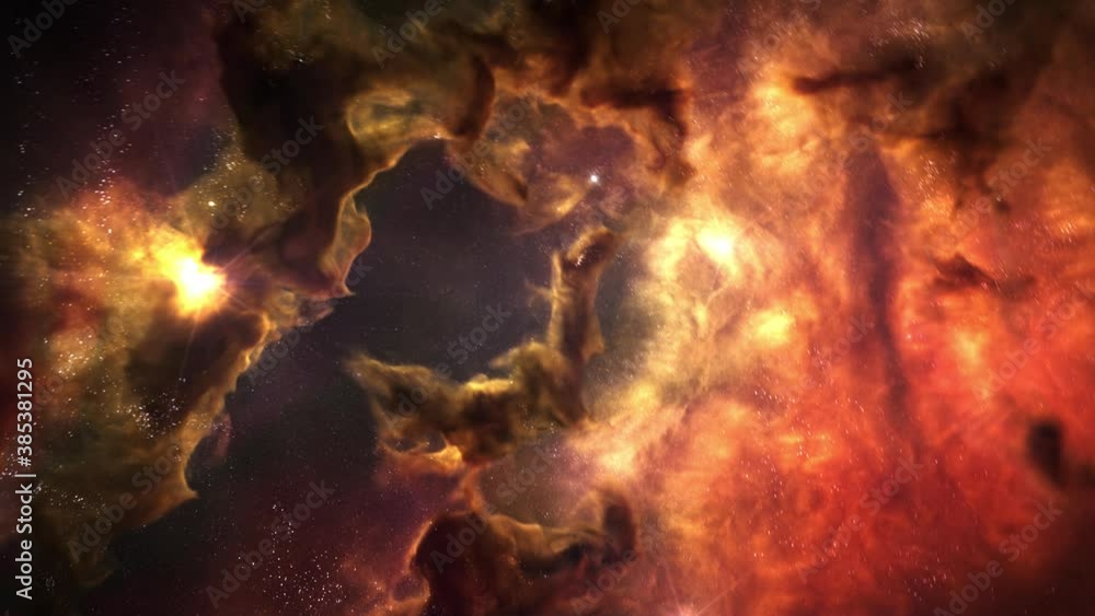Wall mural nebula animated colorful background