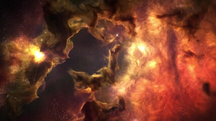 Nebula animated colorful background