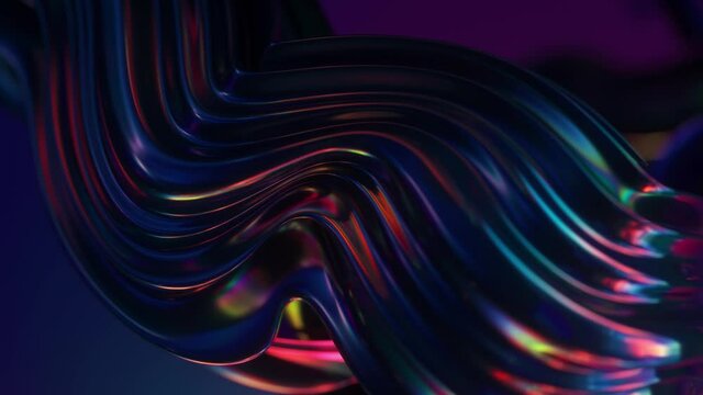 Fluid colorful shapes, animated background