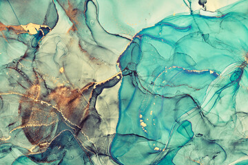 Fluid Art . Abstract colorful background, wallpaper. Mixing acrylic paints. Modern art. Marble texture. Alcohol ink colors  translucent