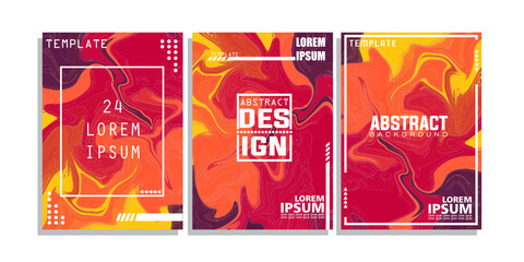 Cover background liquid cover design template