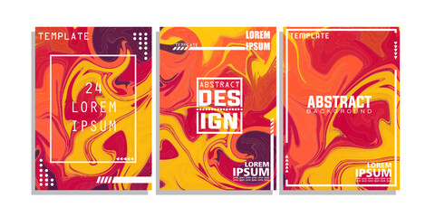 Cover background liquid cover design template