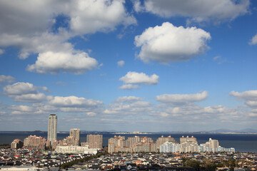 愛宕浜のマンション街