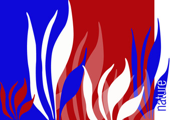 abstract background nature blue and red style