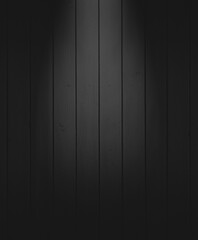 Black, dark and gray abstract wood wall and studio room , interior texture for display products....