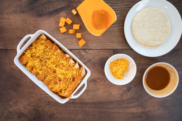 Butternut Squash Enchiladas 