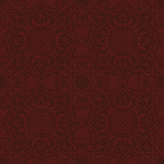 Floral pattern. Vintage wallpaper in the Baroque style.Black and red ornament for fabric, wallpaper, packaging.