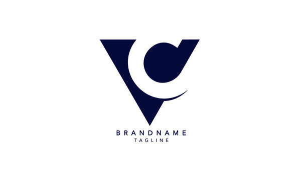 Alphabet letters Initials Monogram logo VC, CV, V and C