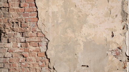 Plastered wall of the building. Background image for web design