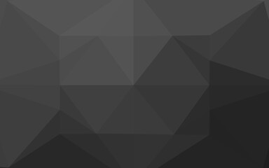 Fototapeta premium Dark Silver, Gray vector polygonal template.