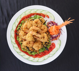 Nestum butter fried shrimp