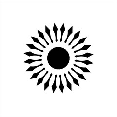 Flower mandala logo, Flower logo design vector illustration, Flower mandala logo design template vector image