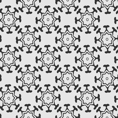 seamless pattern with elements - black and white