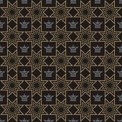 seamless pattern with crowns