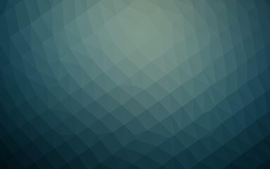 Obraz premium Dark Blue, Green vector triangle mosaic template.