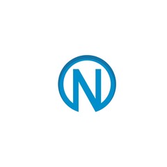 N Letter Logo Template vector icon illustration