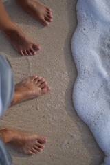 Toes in sand with the one you love and cherish 