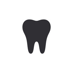 Tooth icon. Dentistry symbol. Medical sign. Dental Health. Tooth sign. Clean tooth. White and healthy tooth. Dental care. Vector icon. Medical care. Logo template. Tooth silhouette.