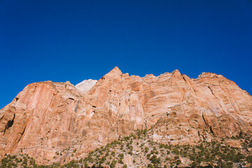 Fototapeta na wymiar Winter in Zion National Park, Utah