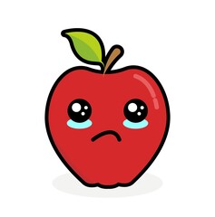 red apple cartoon